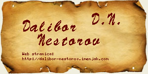 Dalibor Nestorov vizit kartica